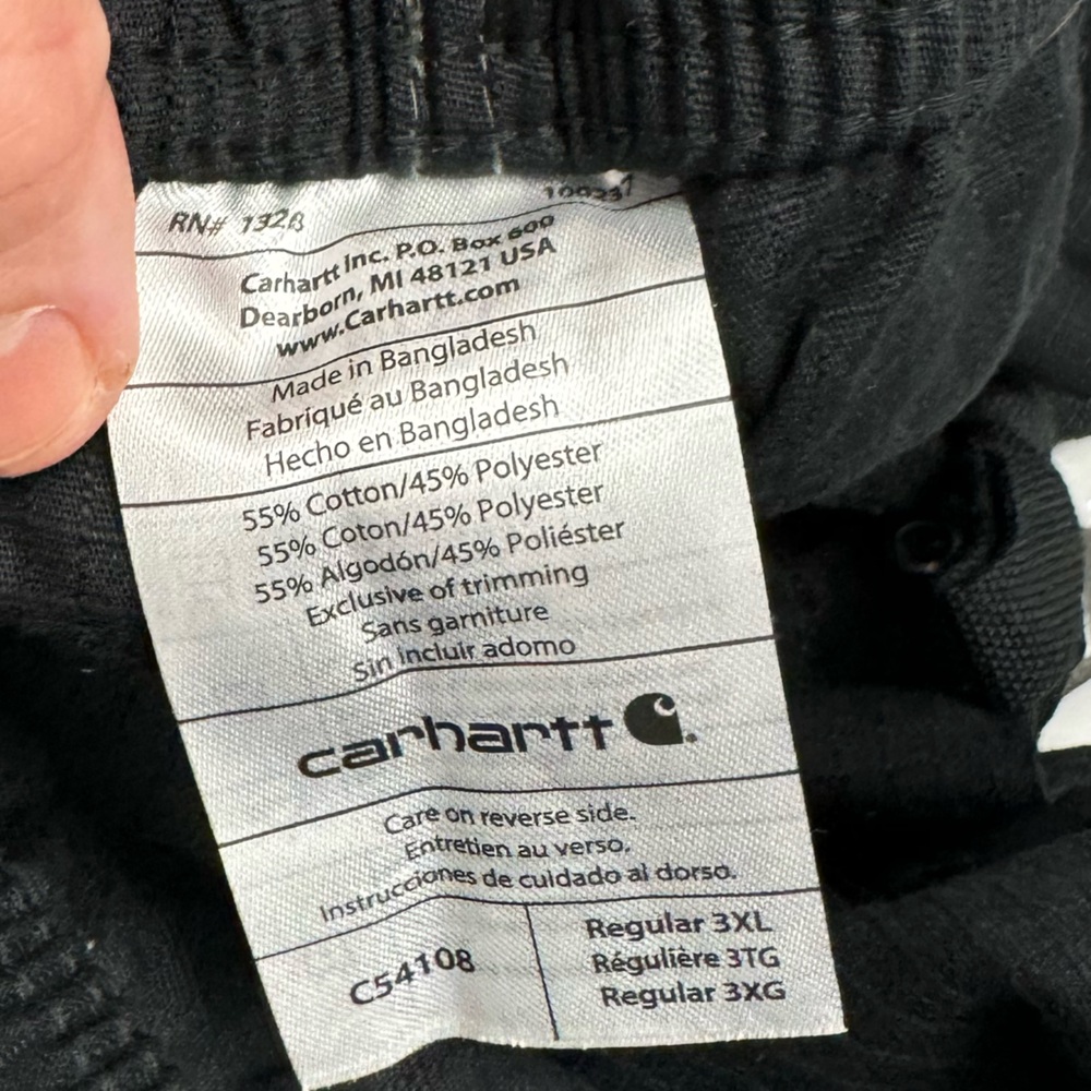 NWT carhartt 8 pocket cargo pants rip stop size 3XL - Picture 5 of 5